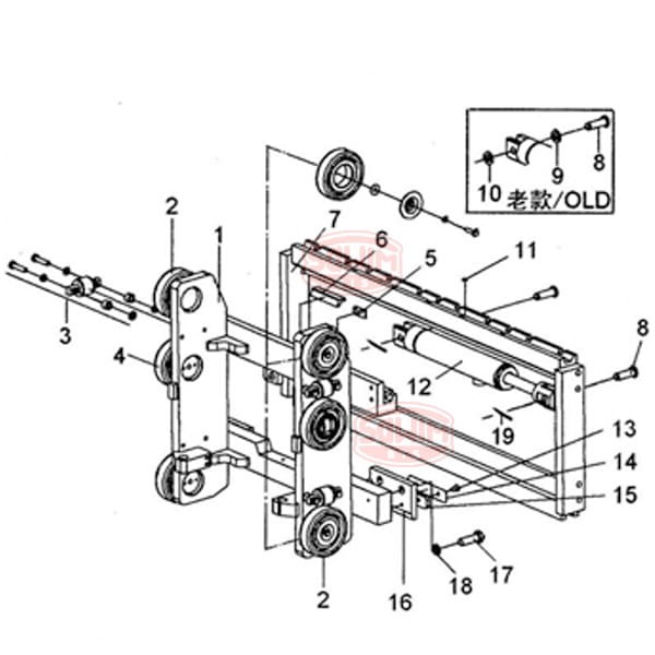 Śruba przesuwu bocznego Hangcha HC 