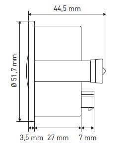 Wskaźnik rozładowania baterii typ B 36V 