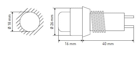 Wskaźnik rozładowania baterii typ D 36V