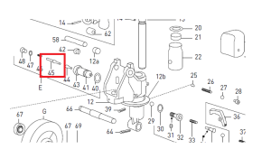 Trzpień zaworu Jungheinrich AM2000 (do 1999)