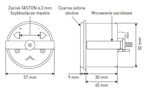 Wskaźnik rozładowania baterii typ G 48V