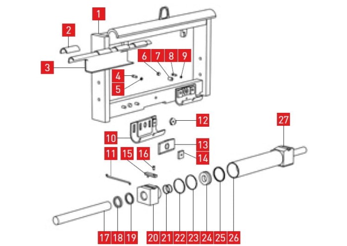 Zestaw uszczelnień siłownika przesuwu Bolzoni SL6