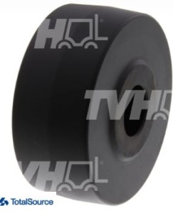 Rolka jezdna nylonowa z pełnym otworem 76x32