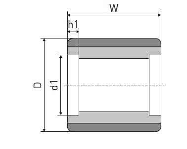 Rolka nylonowa 82x100 bez łożysk     