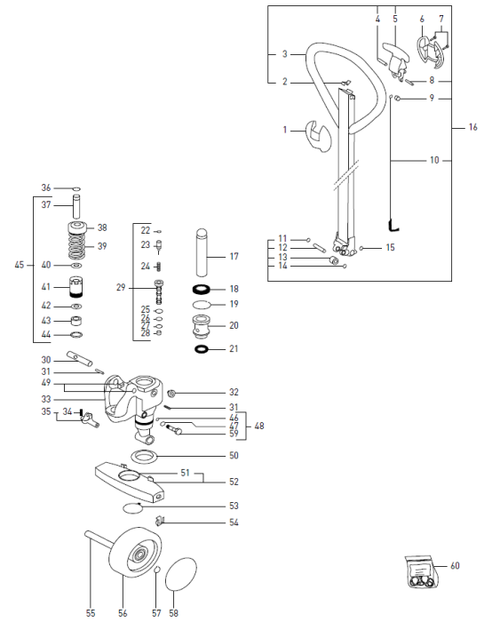 O-ring Jungheinrich AM2200 (99 - 03)  