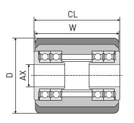 Rolka poliuretanowa 85x110 z uszczelnieniem HDS VU