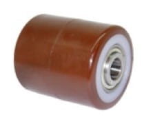 Rolka poliuretanowa 82x70 z felgą nylonową z łożyskami    