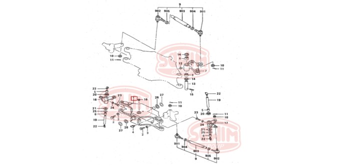 Zwrotnica lewa Mitsubishi FG10-30