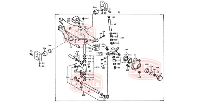 Nakrętka piasty tył Toyota 6FG/FD10-18