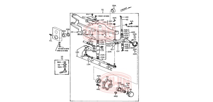Poduszka belki Toyota 5FG/FD20-30