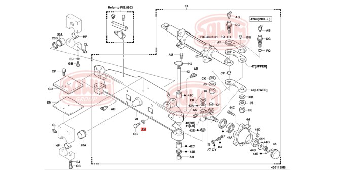 Sworzeń zwrotnicy Toyota 7FG/FD20-30 lewy (98-01) 