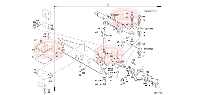Śruba poduszki zawieszenia Toyota 7FG/FD20-30 typ B