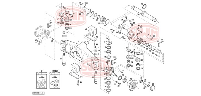 Nakrętka piasty tył Linde 391
