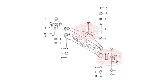 Łożysko igiełkowe sworznia zwrotnicy Mitsubishi FG/FD20-30N