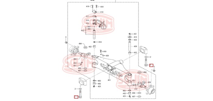 Nakrętka szpilki koła tył Mitsubishi FG/FD20-30N