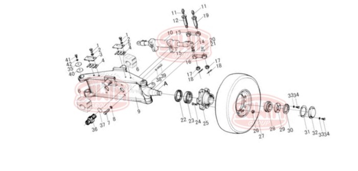 Panewka belki skrętu Hangcha HC RW20-25