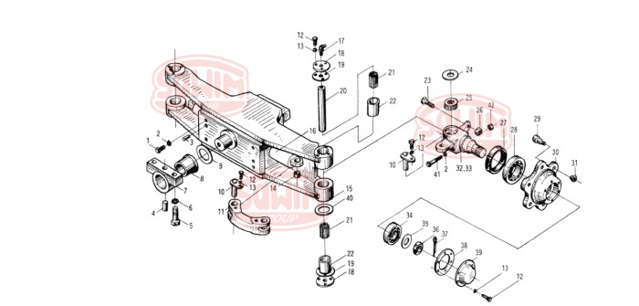 Nakrętka szpilki piasty tył Hangcha H10-18