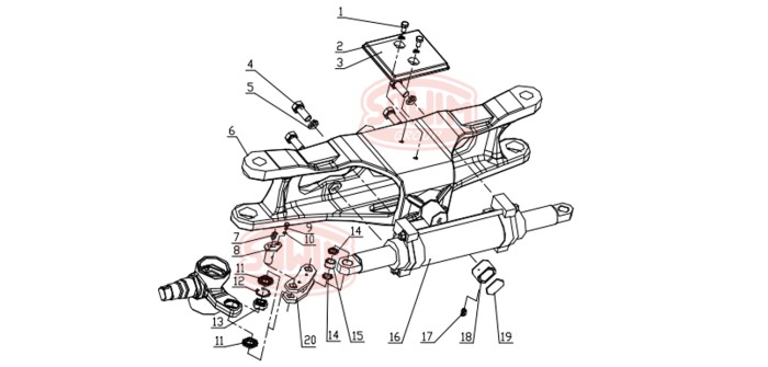Podkładka śruby sworznia łącznika Hangcha X20-25