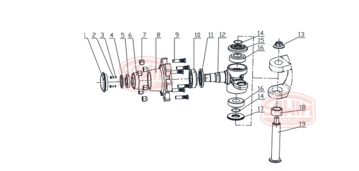 Pokrywka sworznia zwrotnicy Hangcha X20-25