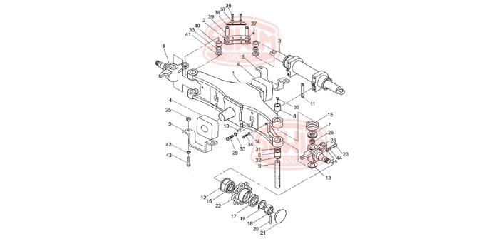 Uszczelniacz piasty tył Heli H2000 (20-35)