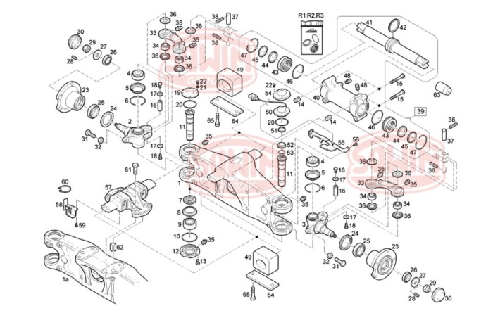 Zestaw uszczelnień siłownika skrętu Linde 391  