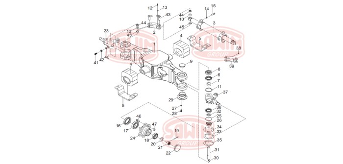 Uszczelnienie piasty tył Heli H3 (10-18)