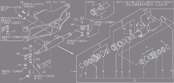 Sworzeń łącznika skrętu Nissan H01 (86-91)