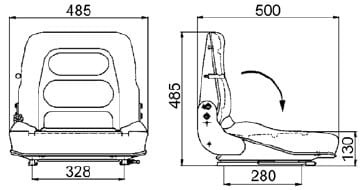 Fotel ES10 ECO z pasem