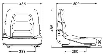 Fotel ES12 ECO z pasem