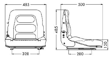 Fotel ES12 HD materiał