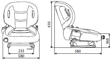 Fotel Windback z amortyzacją