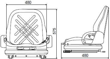 Fotel TS240 z podłokietnikami