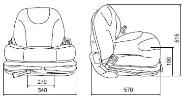 Fotel LS20/2 z podłokietnikami