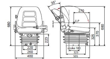 Fotel TS65/ES200 z czujnikiem