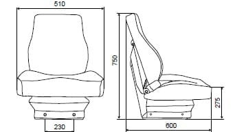 Fotel TS136 z czujnikiem