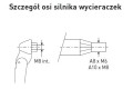 Ramię wycieraczki podwójne 620-655 (adapter 3)