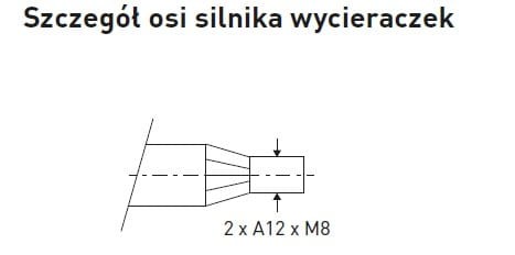 Ramię wycieraczki podwójne 800 (adapter 6) 