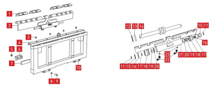 Nakrętka siłownika przesuwu bocznego Cascade 55E