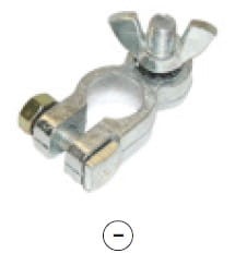 Klema akumulatora śrubowa M8 (-) typ B