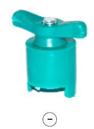 Klema akumulatora śrubowa M8 (-) typ D